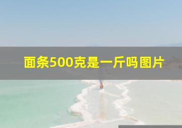 面条500克是一斤吗图片