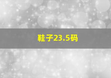 鞋子23.5码