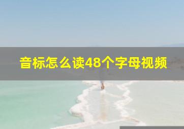 音标怎么读48个字母视频