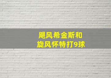 飓风希金斯和旋风怀特打9球