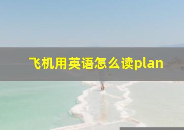 飞机用英语怎么读plan