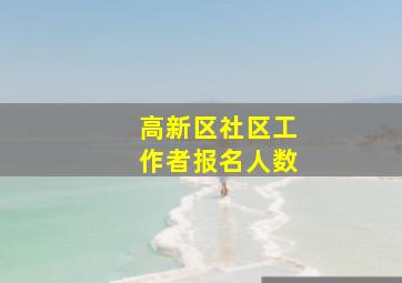 高新区社区工作者报名人数