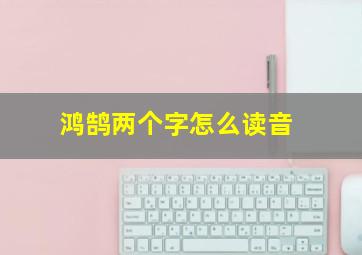 鸿鹄两个字怎么读音