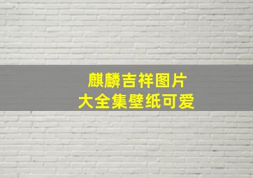 麒麟吉祥图片大全集壁纸可爱