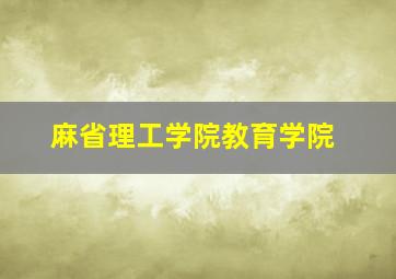 麻省理工学院教育学院